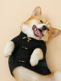 Black Jade-Button Tang Jacket – Chinese-Style Dog Coat
