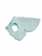 Celadon Brocade Dog Vest – Jade Charm & Gold Toggles