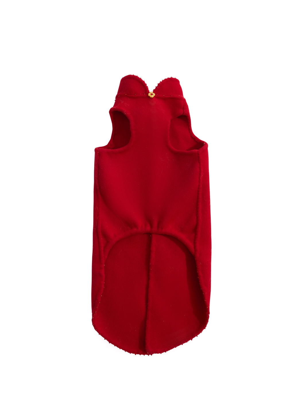 Crimson Dog Coat – Teal Brocade Back Panel