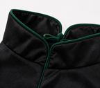 Black Dog Cape – Emerald Band & Jade Toggle