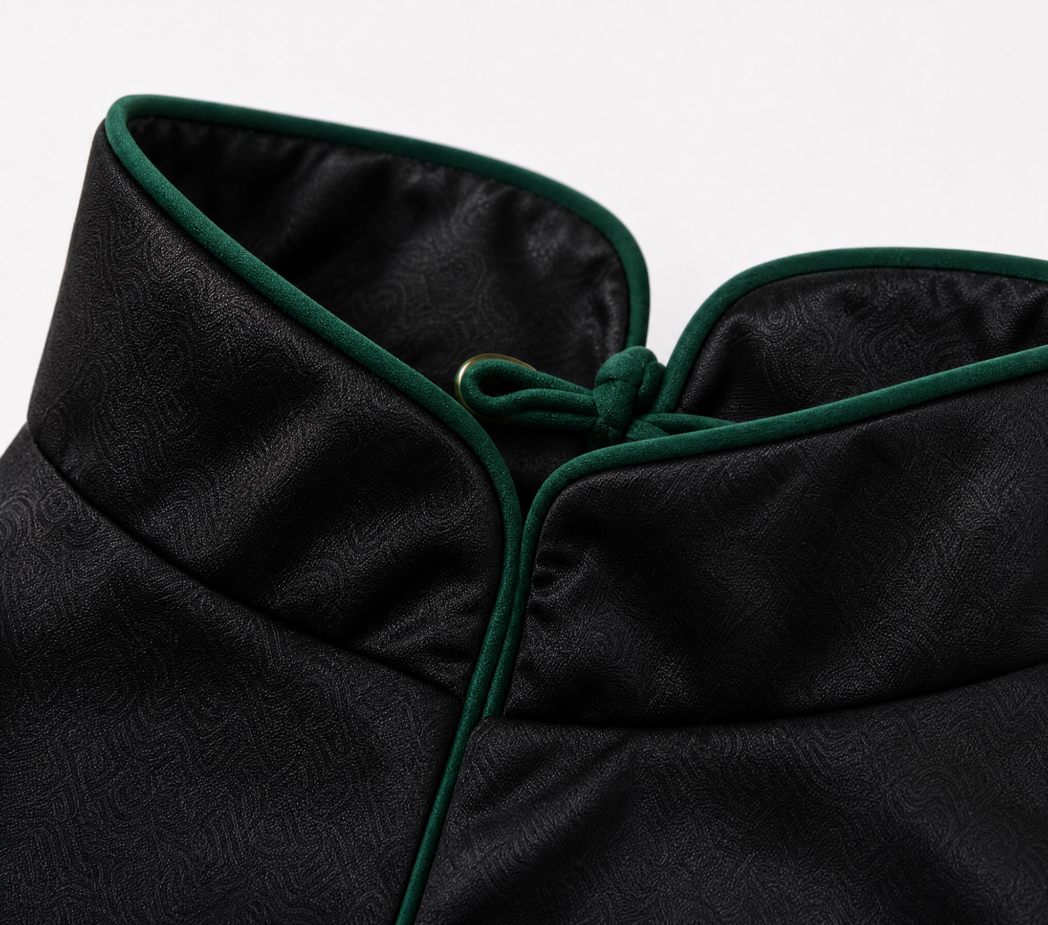 Black Dog Cape – Emerald Band & Jade Toggle